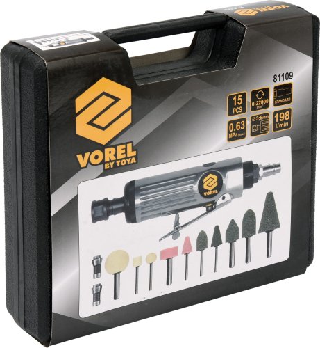 Пневматична пряма шліфмашина VOREL 81109