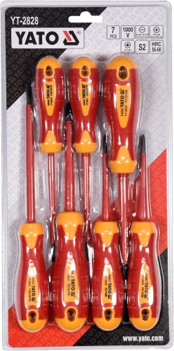 Набор отверток диэлектрических YATO YT-2828 (7 предметов)