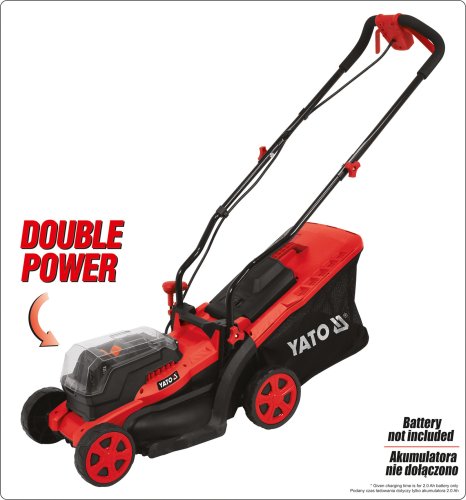 Газонокосилка аккумуляторная YATO YT-85221 (без АКБ и зарядки)