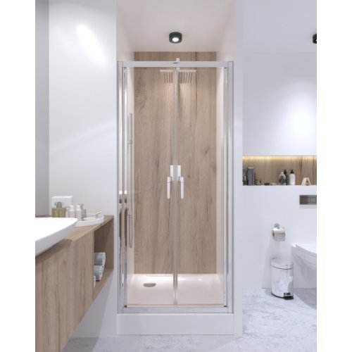 Набір Qtap двері в нішу Gemini CRM209.C6 + піддон Unisquare 309915 (GEMCRM209C6UNIS309915)