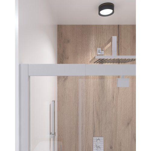 Набор Qtap дверь в нишу Pisces WHI208-9.CP5 + поддон Unisquare 309915 (PISWHI2089CP5UNIS309915)