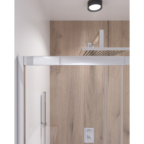 Набір Qtap двері в нішу Taurus CRM201-11.C6 + піддон Unisquare 301115 (TAUCRM20111C6UNIS301115)