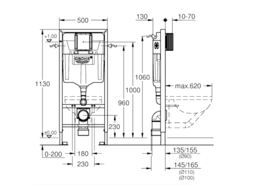 Унитаз с инсталляцией VOLLE Libra S Rimless 13-41-160S+38772001+37131000