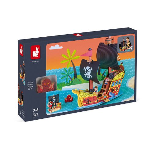 Ігровий набір Janod Корабель піратів 3D J08579