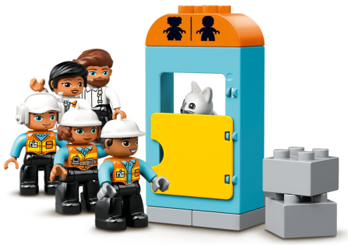 Конструктор LEGO DUPLO Баштовий кран та будівництво 10933