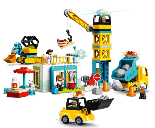 Конструктор LEGO DUPLO Баштовий кран та будівництво 10933
