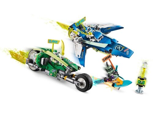 Конструктор LEGO Ninjago Швидкісні рейсери Джея і Ллойда 71709