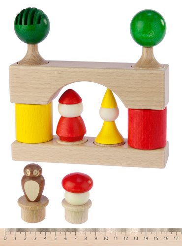 Конструктор дерев'яний 17 ел. Nic NIC2115