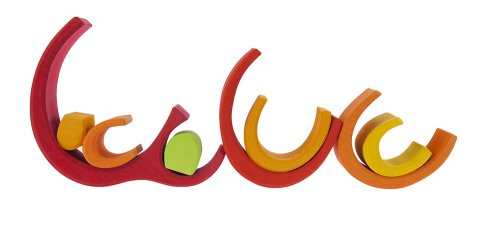 Конструктор дерев'яний Nic Будинок Арка червоний NIC523040