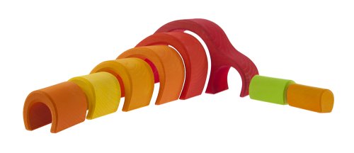 Конструктор дерев'яний Nic Будинок Арка червоний NIC523040