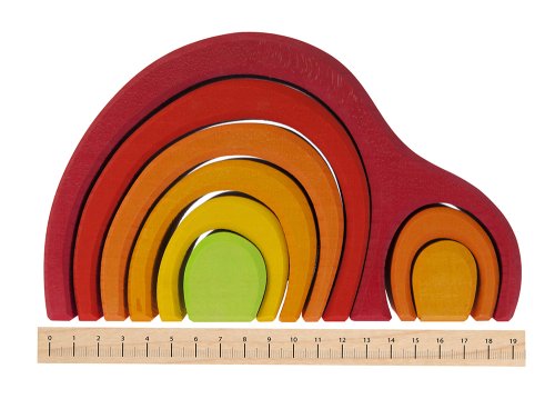 Конструктор дерев'яний Nic Будинок Арка червоний NIC523040