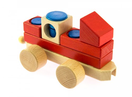 Конструктор дерев'яний Nic Паровозик NIC2151