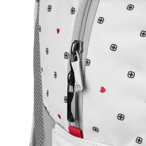 Рюкзак для ноутбука Wenger Colleague 16" білий з сердечками