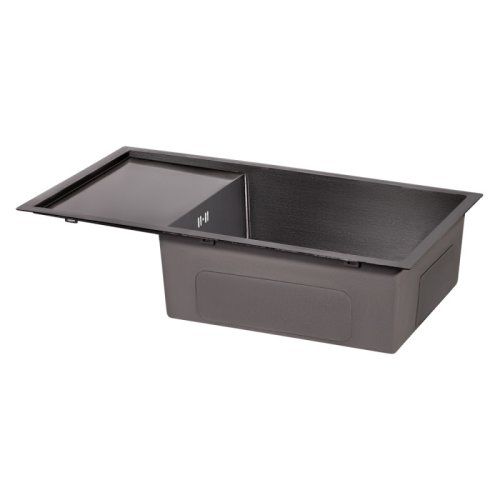 Кухонная мойка Qtap D7844BL 3.0/1.2 мм (QTD7844BLPVD12)