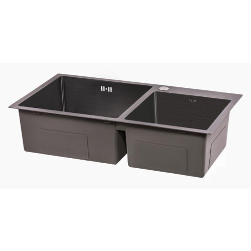 Кухонная мойка Qtap S7843BL 2.7/1.0 мм (QTS7843BRPVD10)