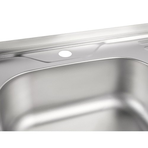 Кухонная мойка Lidz 6060-L Decor 0,8мм (LIDZ6060LDEC08)