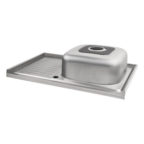 Кухонна мийка Lidz 5080-R Polish 0,8 мм (LIDZ5080RPOL06)