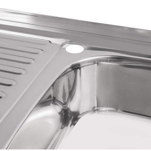 Кухонна мийка Lidz 5080-R Polish 0,8 мм (LIDZ5080RPOL06)