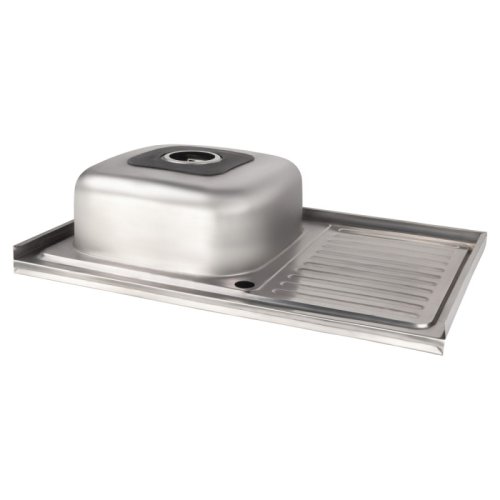 Кухонна мийка Lidz 5080-L Polish 0,8 мм (LIDZ5080LPOL08)