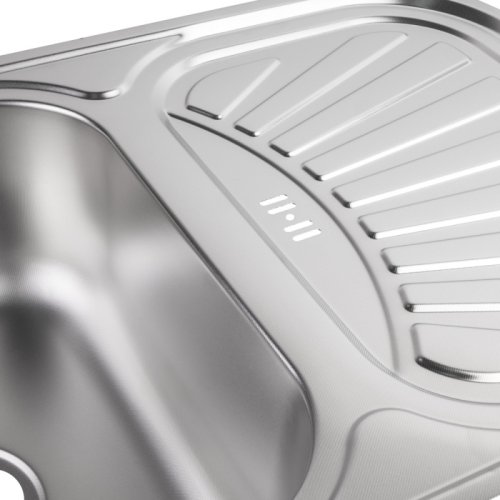 Кухонная мойка Lidz 7549 Satin 0,8мм (LIDZ7549SAT8)