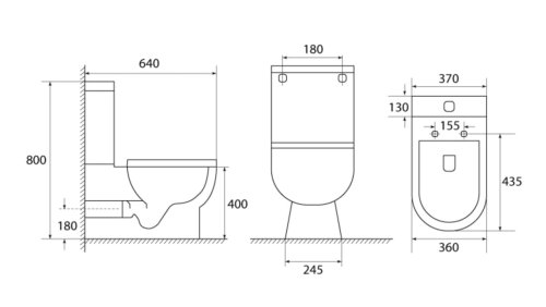 Унитаз-компакт Asignatura Simple Bend Rimless 37822505