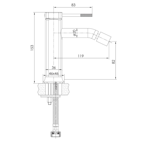 Змішувач для біде Imprese Brenta ZMK071901070