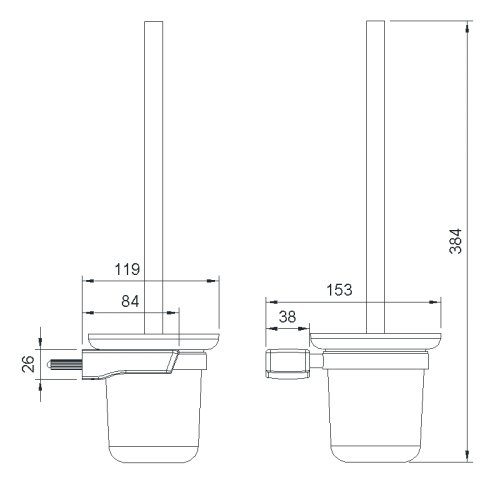 Ершик для унитаза Imprese Grafiky ZMK041807260