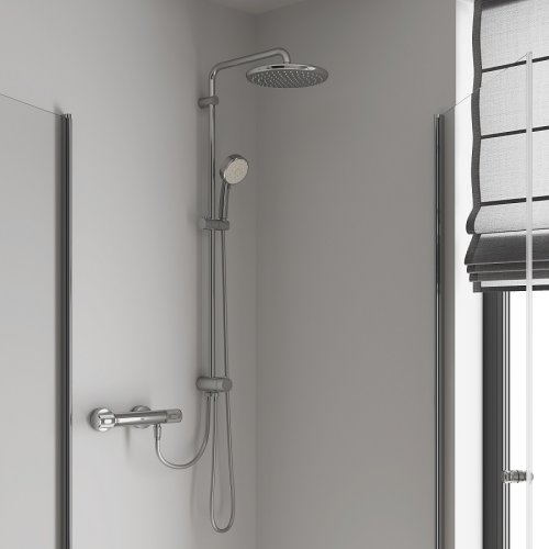 Душевая система Grohe Tempesta Cosmopolitan System 250 с смесителем для ванны Grohe Grohtherm 800