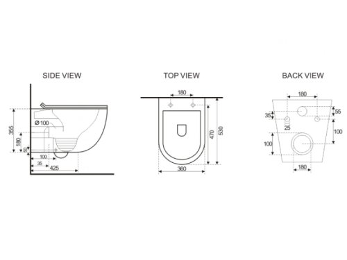 Унитаз Asignatura Simple Bend Whirpool 37822805