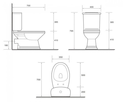 Унитаз компакт-диск VOLLE Barco 13-88-604
