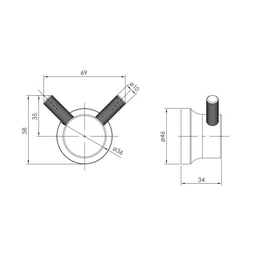 Двойной крючок Imprese Brenta ZMK091908210