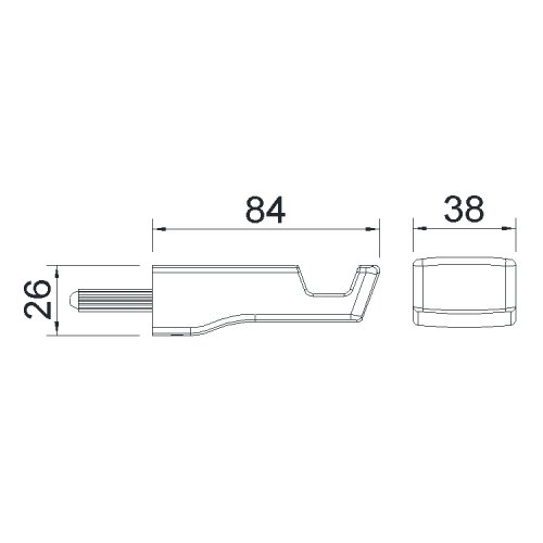 Одинарный крючок Imprese Grafiky ZMK041807210