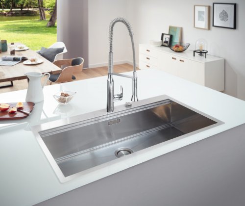 Кухонная мойка Grohe Sink K800 31586SD0 со смесителем Grohe Eurosmart Cosmopolitan