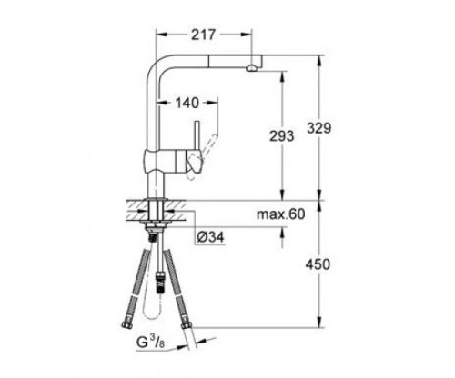 Кухонна мийка Grohe Sink K700 Undermount 31574AL0 зі змішувачем Grohe Minta 32168000