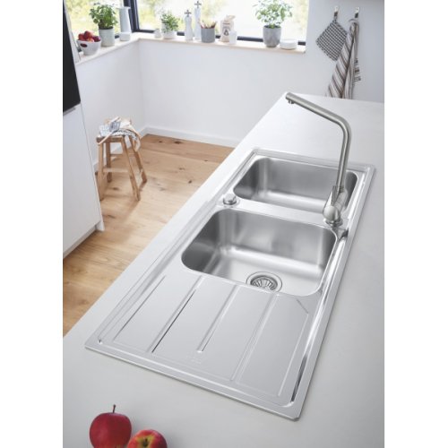 Кухонна мийка Grohe Sink K500 31588SD0 зі змішувачем GROHE BauLoop 31368000