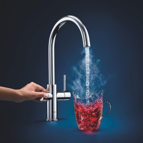 Змішувач для кухні Grohe EX Red Duo 30083001 + рушникотримач Grohe Selection Cube 40807000