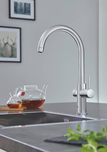 Змішувач для кухні Grohe EX Red Duo 30083001 + рушникотримач Grohe Selection Cube 40807000