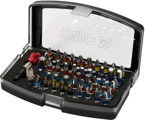 Дриль-шуруповерт ударний акумуляторний YATO YT-44250 + свердла + фрези + викруткові насадки + кейс