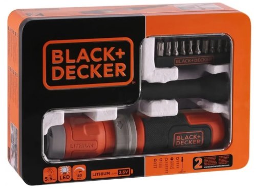 Отвертка аккумуляторная Black+Decker BCF603C