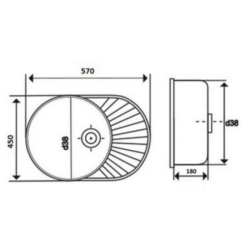 Кухонна мийка Lidz 6044 Satin 0,6 мм (LIDZ604406SAT)