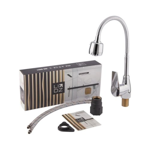 Смеситель для кухни с рефлекторным изливом Lidz (CRM)-20 38 014 04