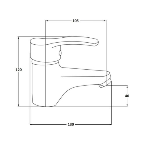 Смеситель для умывальника Lidz (CRM)-20 38 001 00