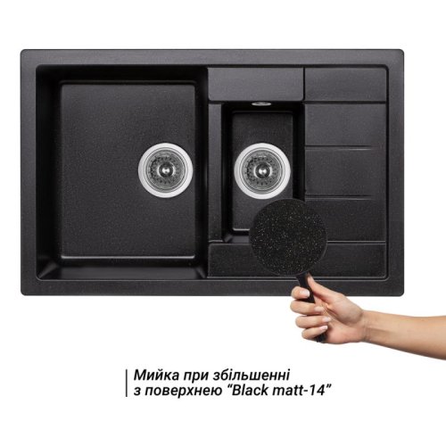 Кухонная мойка Lidz 780x495/200 BLM-14 (LIDZBLM14780495200)