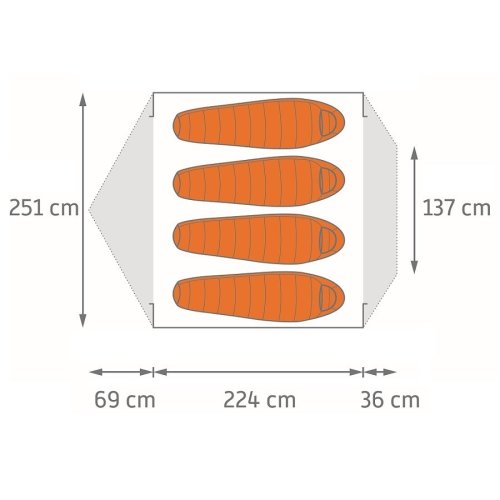 Палатка Kelty Gunnison 4 w/Footprint