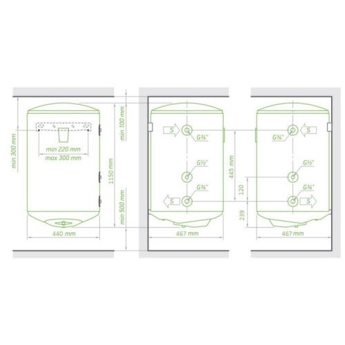 Водонагреватель Tesy Bilight GCV9S 1204420 B11 TSRCP