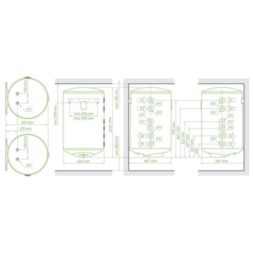 Водонагреватель Tesy Bilight GCV7/4S 1504430 B11 TSRP