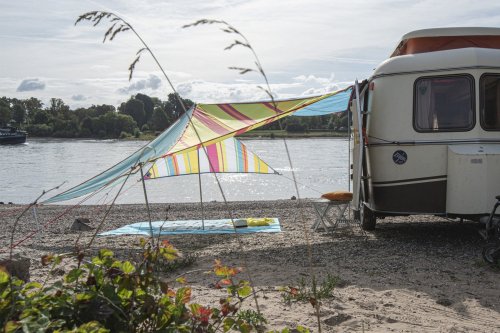 Тент High Peak Bent Caribbean Canvas AO Stripe Lime Punch (50008)