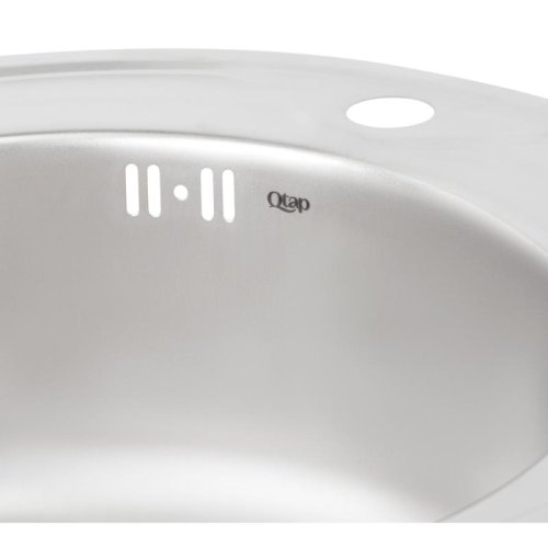 Кухонна мийка Qtap D510 Satin 0,8 мм (QTD510SAT08)