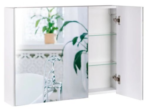 Зеркальный шкаф подвесной Qtap Scorpio QT1477ZP801W