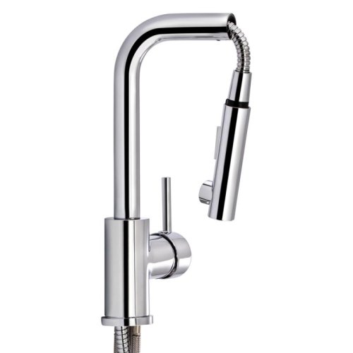 Смеситель для кухни с выдвижным изливом Qtap Kuchyne 91107FC